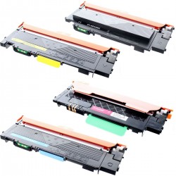 Toner équivalent à Samsung CLT-P404C Pack de 4 Noir , Cyan , Magenta , Jaune