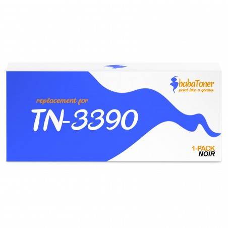 Cartouche de toner TN3390 Brother compatible Noir Cartouche de toner TN3390 Brother compatible Noir