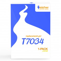 Cartouche d'encre équivalent à Epson Yellow T7034 Capacité standard Jaune