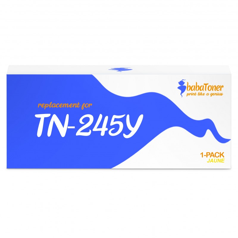 CARTOUCHE DE TONER JAUNE COMPATIBLE TN245 Y AVEC IMPRIMANTE
