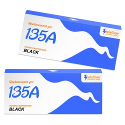 Toner équivalent à HP 135A Pack de 2 Noir - Avec puce
