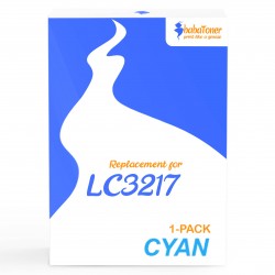 Cartouche d'encre équivalent à Brother LC3217C Capacité standard Cyan