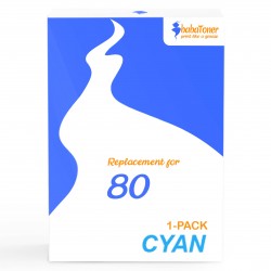 Encre compatible Haute capacité HP 80 Cyan