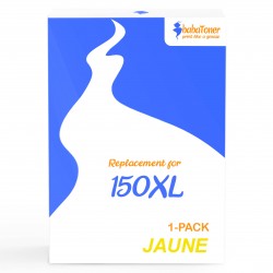 Cartouche d'encre équivalent à Lexmark 150XL A rendement élevé Jaune