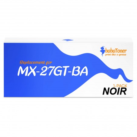 Compatible Sharp MX27GTBA Noir toner cartridge Compatible Sharp MX27GTBA Noir toner cartridge