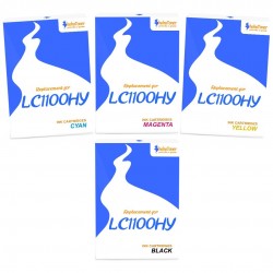 Cartouche d'encre équivalent à Brother Multipack LC1100HY Pack de 4 Noir, Jaune, Cyan, Magenta