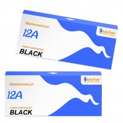 Toner équivalent à HP 12A Pack de 2 Noir