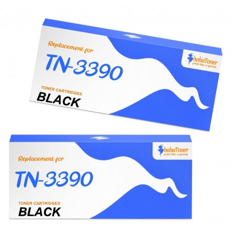 Toner équivalent à Brother TN-3390 2PK Pack de 2 Noir Toner équivalent à Brother TN-3390 2PK Pack de 2 Noir
