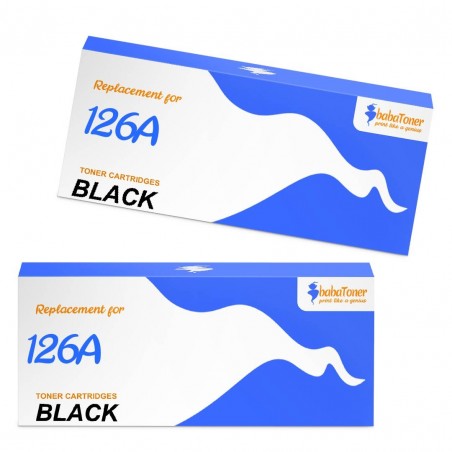 Toner équivalent à HP 126A Pack de 2 Noir Toner équivalent à HP 126A Pack de 2 Noir