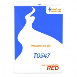Cartouche d'encre équivalent à Epson Red T0547 Capacité standard Rouge