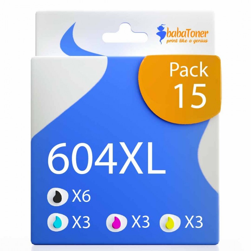 Pack de 15 Epson 604XL cartouches d'encre compatibles