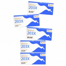 Pack de 5 HP 203X CF540X compatible