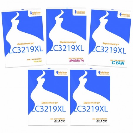 Pack de 5 Brother LC3219XL cartouches d'encre compatibles Pack de 5 Brother LC3219XL cartouches d'encre compatibles